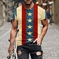 thumbnail image 2 of IROINNID Men'S T-Shirts Big and Tall T Shirts for Men,Indenpence Day Lightweight Thin Basic Round Neck Botton Summer Printed Comfortable Casual Tops, 2 of 5