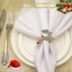 thumbnail image 3 of Tal 8 Servilleteros navideños para Mesa de Comedor: decoración rústica para Mesas de Cena para recepciones de Bodas, Navidad, Día de Acción de Gracias, 3 of 5