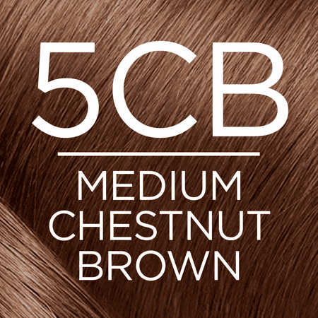 L'oreal paris excellence crme permanent triple protection hair color, 5cb medium chestnut brown, 2 pack