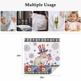 thumbnail image 5 of 4th of July Cloth Napkins, Independence Day Patriotic Flowers American Cat Washable and Reusable Dinner Napkins Set of 4, Table Napkin for Kitchen Party Birthday Wedding Hotel Housewarming 20"x20", 5 of 9