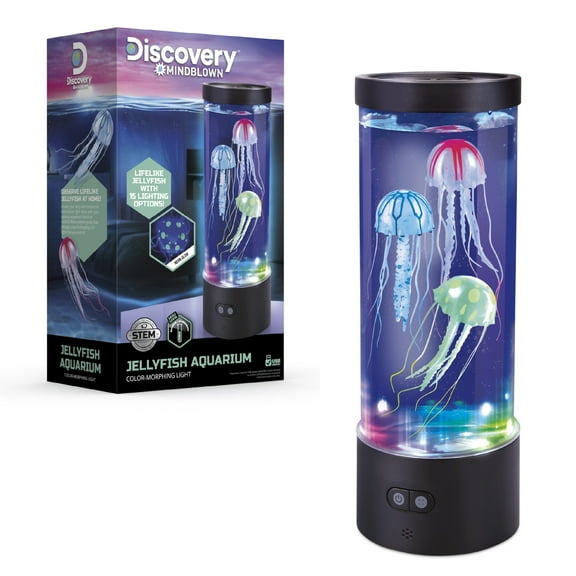 Discovery #Mindblown Jellyfish Aquarium Color-Morphing Lamp for Children & Elementary School, 12"