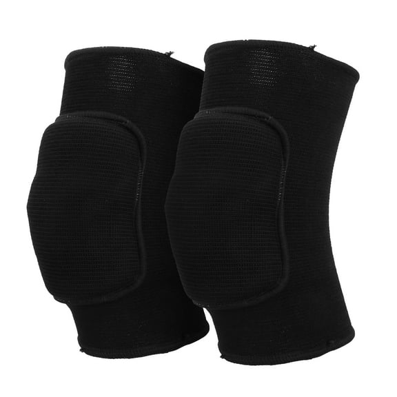 2 Pairs Protective Knee Pads Stretchy Dance Knee Pads,Breathable Knee Brace Supports with Soft Sponge for Yoga Sport Exercise[Black]