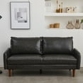 thumbnail image 6 of Hybition Modern Sofa Faux Leather Couch for Living Room Office Dark Gray, 6 of 9