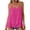 Hot Pink, variant on Stichou Womens Tank Tops Summer Casual Sleeveless Camisole Loose Fit V Neck Spaghetti Strap Cami Shirts Saffron L