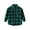 Green, variant on Toddler Boy T Shirt Kids Flannel Jacket Plaid Long Sleeve Lapel Button Down Shacket Girls Coat Outwear Tees Tops for Boy Size 3-4T,Green