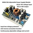 thumbnail image 3 of Módulo de alimentación reductor ajustable de 800 W, 30 A, de 20 V-70 V CC a 2,5 V-58 V CC. Módulo de alta conversión multifunción de alta potencia., 3 of 5