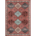 thumbnail image 2 of CAMILSON Oriental Retro Persian Traditional Vintage Distressed Non-Shedding Indoor Area Rug(4003-Rust Red 5x7), 2 of 9