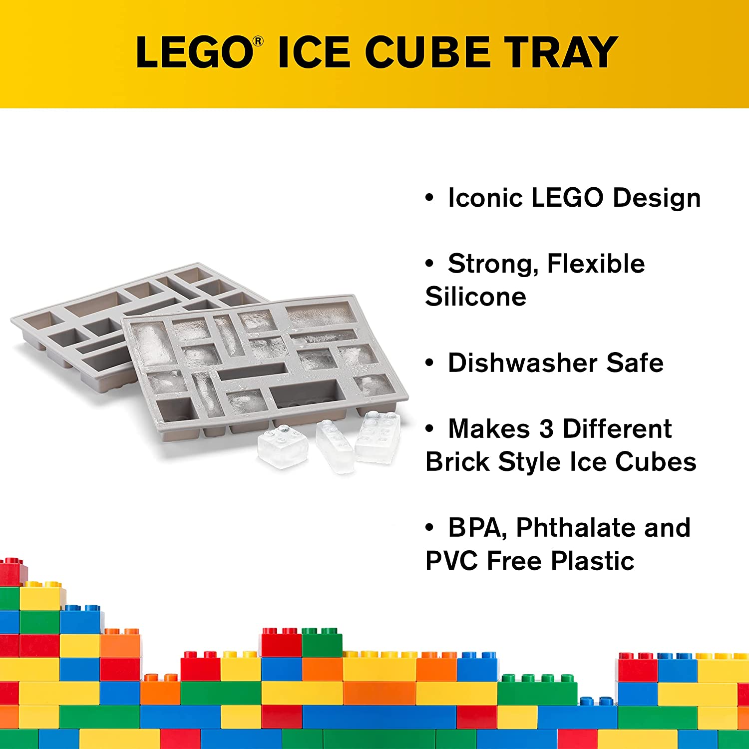 lego silicone ice cube tray