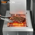 thumbnail image 4 of SKOK 4-Burner Propane Gas Grill with Infrared Side and Rear Burners - 60,000 BTU Outdoor Barbecue Grill with Porcelain-Enameled Cast Iron Grates, Patio & Backyard, 4 of 9