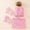 Pink, variant on Girls Winter Hat Gloves and Scarf Set, Warm Beanie Hats Knitted Cap for Girls Boys