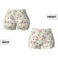 thumbnail image 5 of Picia Cute Cow Printed Workout Shorts for Women Seamless Scrunch Butt Lifting High Waisted Yoga Gym Booty Running Moisture-wicking Short Pants-Small, 5 of 9