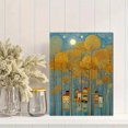 thumbnail image 2 of Golden Trees Houses Canvas Wall Art 15.75x11.81 Inches, 2 of 8