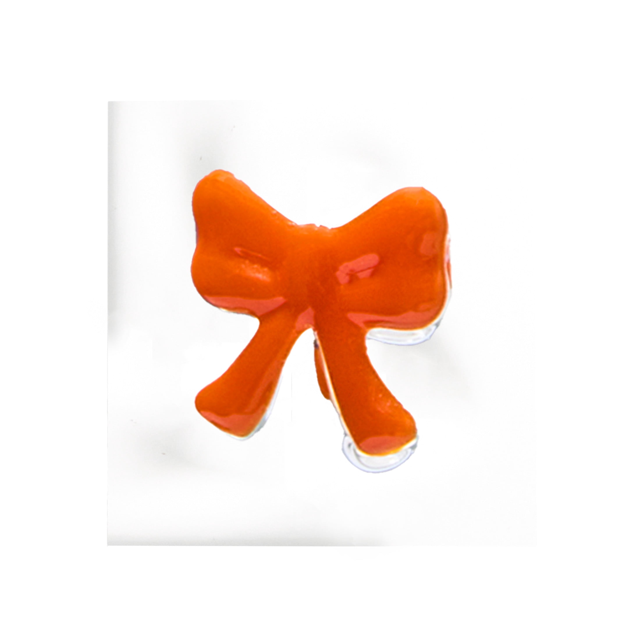 Thyme & Table 12 fl oz Halloween Orange and Black Bow Charm Drinking Glasses, Set of 2