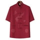 thumbnail image 1 of pstuiky camiseta de hombre, Camisa informal de manga corta, cuello alto, lisa y cómoda para hombre camisas casuales para hombre m, 1 of 3