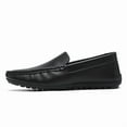 thumbnail image 4 of Men's Casual Loafers Slip On Leather Shoes Comfortable Lightweight Driving Shoes Male Moccasins Classic Penny Loafer Flats Boat Shoes Outdoor Walking Shoes, 4 of 19