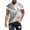 White, variant on KIHOUT Men's Cotton Blend Short Sleeve Crew Neck T Shirts, Full Printed Shirts Casual Workout Sports Tops Blosue for Men
