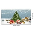 thumbnail image 3 of WUTYU Christmas Holiday Garage Door Cover Large Christmas Snowman for Decoration Outdoor Cover Xmas Tree Garage Door Decor for Holiday Party Photo Background, 3 of 6
