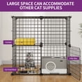 thumbnail image 3 of Dextrus 2-Tier Large Cat Cage,Indoor and Outdoor Pet Cage,Versatile DIY Pet Playpen with Removable Metal Wiring, Kitten House with Stairs for Small Pets - Puppies, Rabbits, Bunnies, Squirrels, 3 of 5