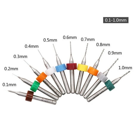 

Shpwfbe tools 10 Pcs Tool Metal Woodworking Circuit Engraving Carbide Micro CNC PCB Drill Bits
