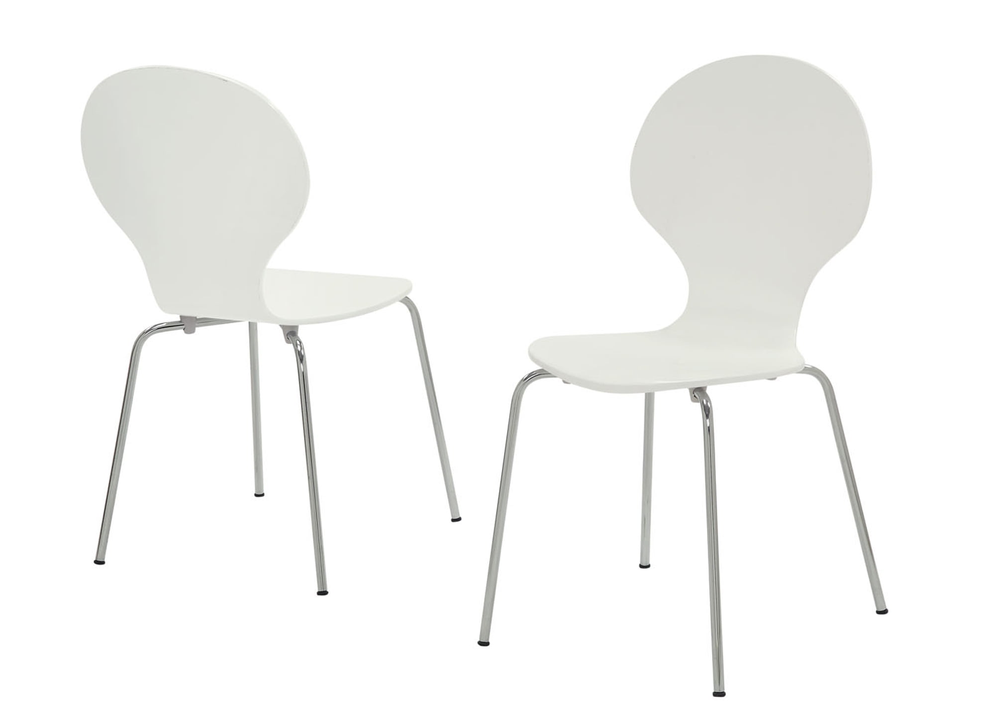 63'.75" x 53'.25" x 102" White, Metal 4 Dining Chairs