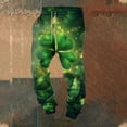 thumbnail image 2 of Mepaouo St.Patrick's Day Irish Green Sweatpants for Men Shamrock High Waisted Sports Joggers(Yellow,M), 2 of 4