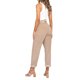 thumbnail image 3 of TRKIYQC Pantalones casuales para mujer Pantalones sueltos de pierna recta de color sólido de cintura alta TRKIYQC moda, 3 of 9