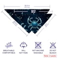 thumbnail image 2 of Constellation Pack of Two Breathable Chiffon Yarn Dog Bandanas - Translucent Pet Collars for Small & Large Dogs - 16x16x22.8in & 20.9x20.9x30in Sizes, 2 of 5