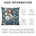thumbnail image 5 of Nawypu Chinoiserie Pillow Cover  Spring Summer Blue White Floral Throw Pillow Covers Navy Blue Flower Decorative Outdoor Pillowcase  Cushion Cover for Sofa Couch Home Bedroom, 5 of 5
