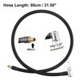 thumbnail image 4 of Unique Bargains 80cm Tire Inflator Hose Adapter Locking Tube Air Valve Chuck for Car Vehicle Universal, 4 of 7