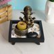 thumbnail image 2 of Juego De Portavelas Para Incienso Con Estatua De Elefante Budista De Mesa, Con Bandeja, 2 of 6