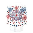 thumbnail image 5 of FAVIPT Womens Plus Size American Flag T Shirts 3/4 Sleeve Round Neck Tunic Tees 4th of July Tie Dye Print Blouses Casual Fashion Comfy Shirts Multicolor,XXXXL, 5 of 5