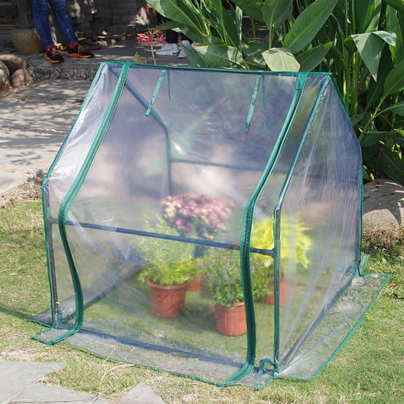Healifty Clear Waterproof Camping Tarp Cover Heavy Duty Poly Tarpaulin for Plant Protection