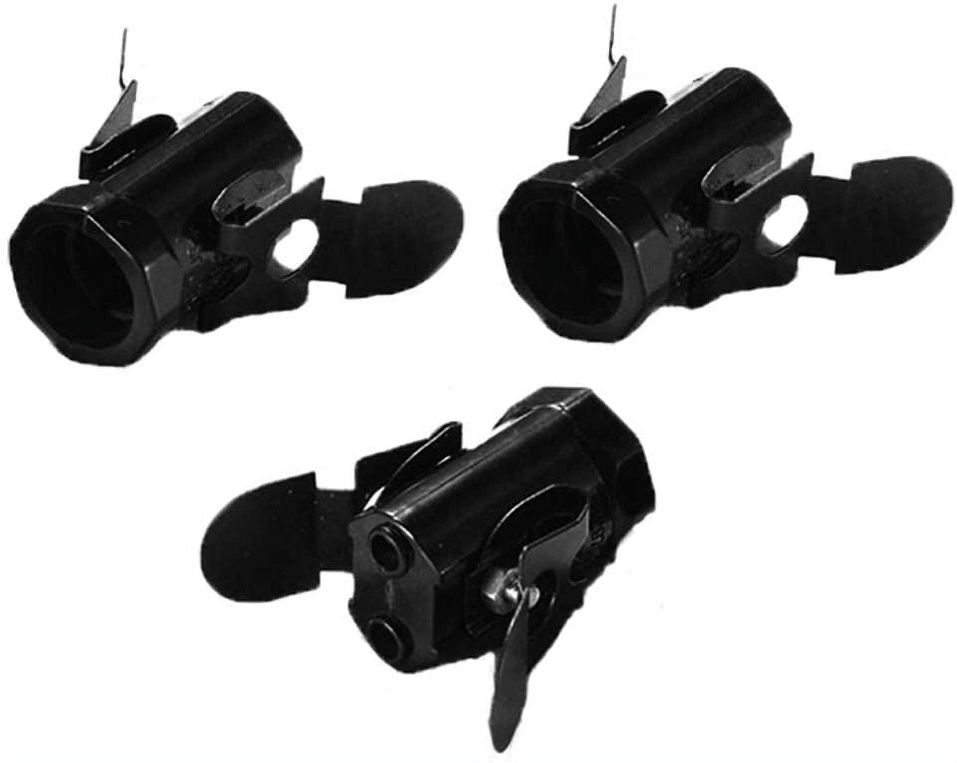 TWDRTDD E12 Candelabra Base Lamp Holder Socket - 3 Pack With 6 Inch Wire Leads & Mounting Ring