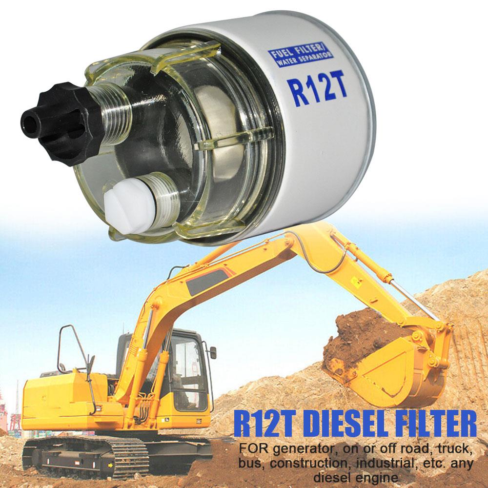 Collection Bowl-R12S R12T Fuel Filter, Spin-on Water and Fuel Filter, Lawn Mower, Outboard, Marine Diesel Engine