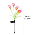 thumbnail image 3 of Artificial Solar Light Ground Stake Fake Flower For Garden Outdoor Faux With LED Lamp Waterproof Yard Decoration For Patio, 3 of 6
