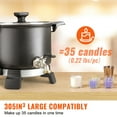 thumbnail image 3 of KFFKFF 5 Liter Wax Melter for Candle Making, Large Electric Wax Melting Pot Easy Pour Spout, 4-level Temperature Control, Easy Clean for Candle Soap Cream Beauty Bulk Production Business or Home, 3 of 9
