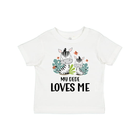 Inktastic Zebra My Dede Loves Me Boys or Girls Toddler T-Shirt