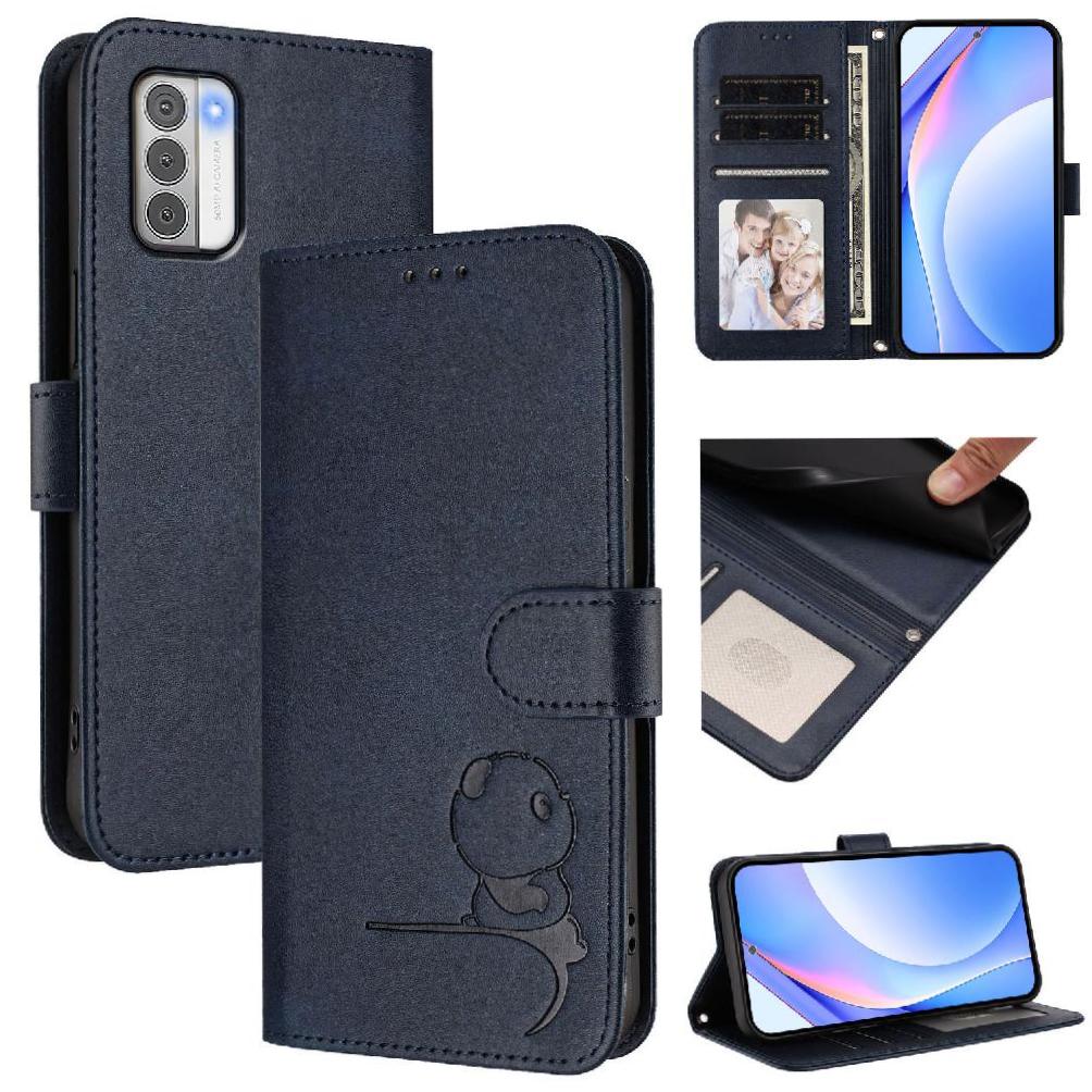 Phone Case for Nokia G310 Pu Leather Card Slots Holder Kickstand Rfid Blocking Magnetic Flip Folio