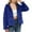 Blue, variant on Uaswgudfs Women's Black Faux Fur Hooded Jacket, Long Sleeve Warm Winter Coat, Casual Zip-Up Outerwear - Trendy Fashion Black L
