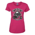 thumbnail image 2 of Lucky 7 Live to Ride Bikes Booze Broads USA Est 1903 | Womens Fashion Graphic T-Shirt, Fuschia, X-Large, 2 of 4