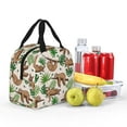thumbnail image 3 of Cute sloth Lunch Box for Women Men Insulated Lunch Bag Women Cute Lunch Bags for Women Adults Cooler Tote Bag for Work Picnic Gifts, 3 of 6