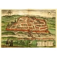 thumbnail image 2 of Hogenberg, Braun 14x11 White Modern Wood Framed Museum Art Print Titled - Blois, 2 of 4