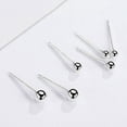 thumbnail image 2 of 999 For Sterling Silver Small Round Bead Earrings, 2 of 4