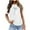 White, variant on Fesfesfes Womens Workout Tops Short Sleeve Women's Fashion Printed Loose T-shirt Short Sleeves Blouse Round-Neck Casual Tops Fitted Shirts for Women 10(XL)