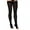 Black, variant on Sigvaris Style 841 Soft Opaque 15-20 Open Toe Thigh High Compression Stockings w/Grip Top Nude SS Short