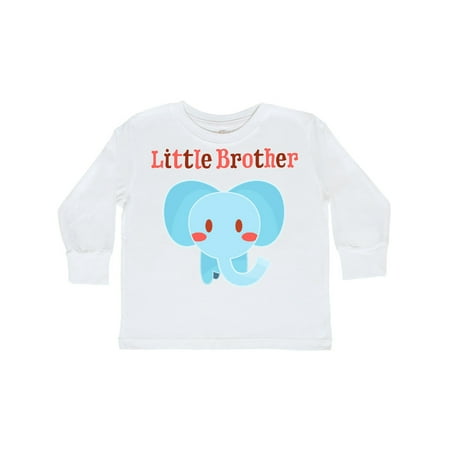 

Inktastic Little Brother elephant Gift Toddler Boy Girl Long Sleeve T-Shirt