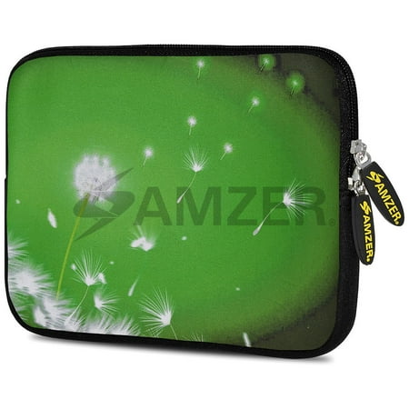 Designer 7.75 Inch Soft Neoprene Sleeve Case Pouch for Alcatel ONETOUCH POP 7 LTE, Acer Iconia One 7, LG G Pad, Amazon Fire 7, Kindle/ Kindle HD 7, RCA 7 Tablet - Green