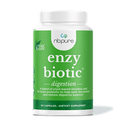EnzyBiotic Probiotic Digestive Enzyme Supplement Blend, 60 Count