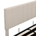 thumbnail image 5 of Churanty Hydraulic Storage Bed Frames Full Size Platform Bed with Upholstered Headboard,Beige, 5 of 13