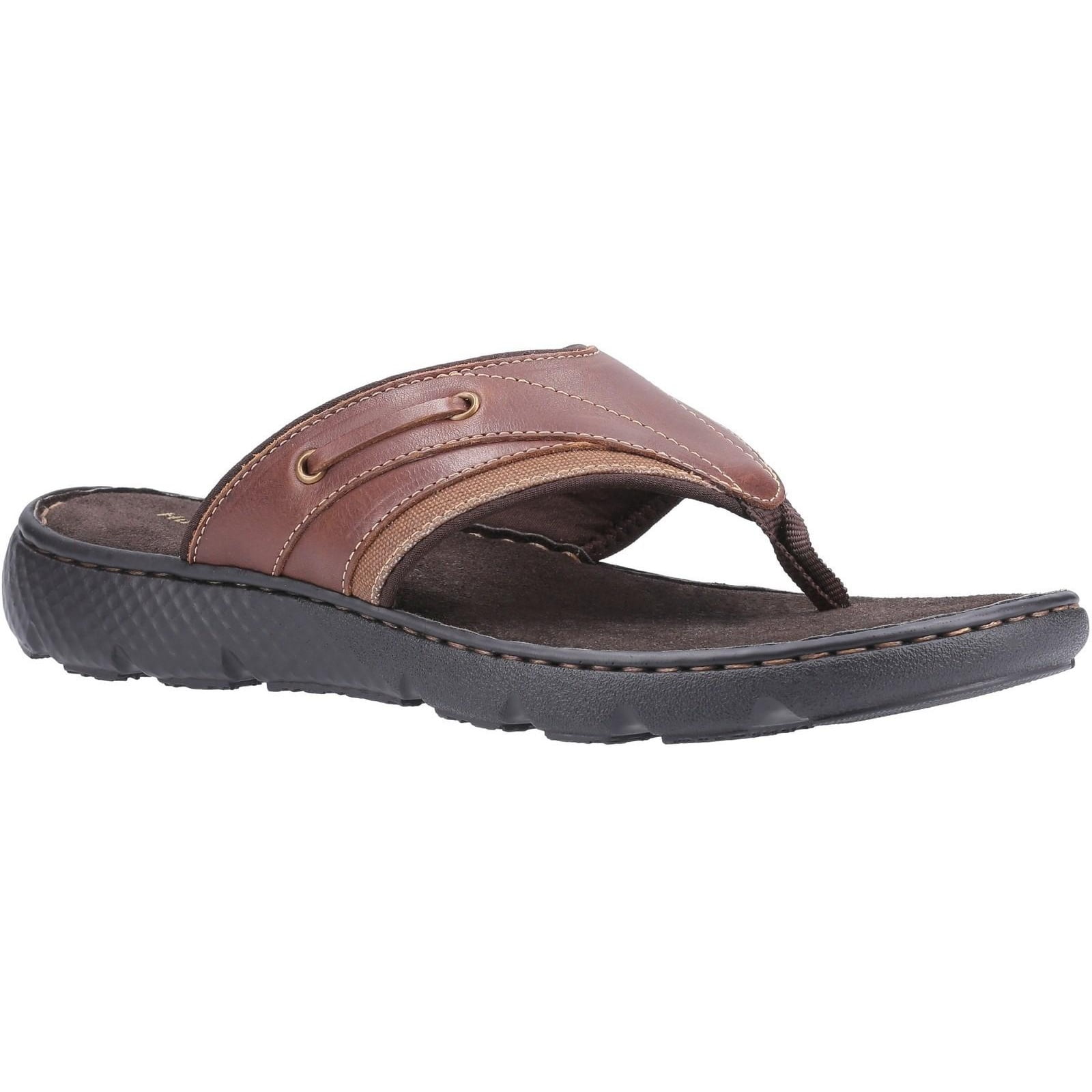 Hush Puppies Mens Connor Leather Flip Flop - Walmart.com